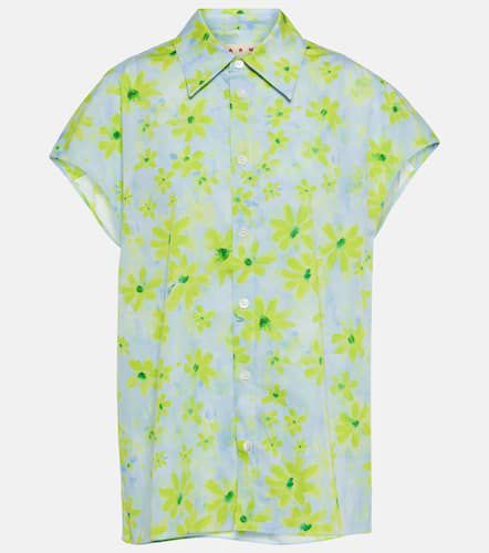 Marni Chemise en coton à fleurs - Marni - Modalova