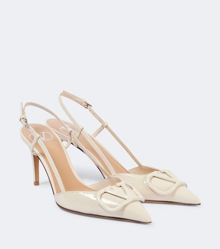 Escarpins slingback VLogo Signature en cuir verni - Valentino Garavani - Modalova