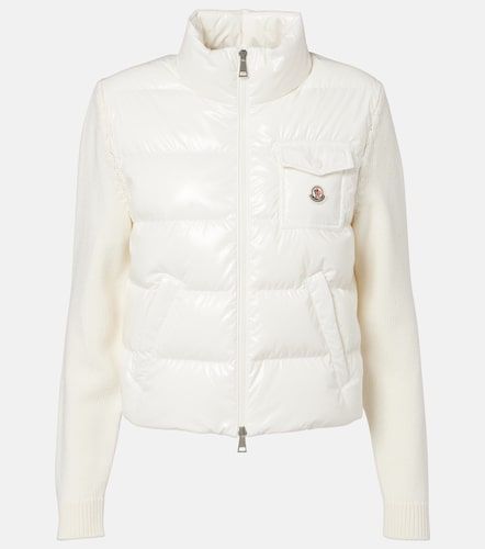 Cardigan matelassé en laine - Moncler - Modalova