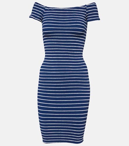 Robe midi Grace rayée à épaules dénudées - Hunza G - Modalova