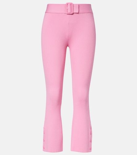Courrèges Pantalon capri en maille côtelée avec ceinture - Courreges - Modalova