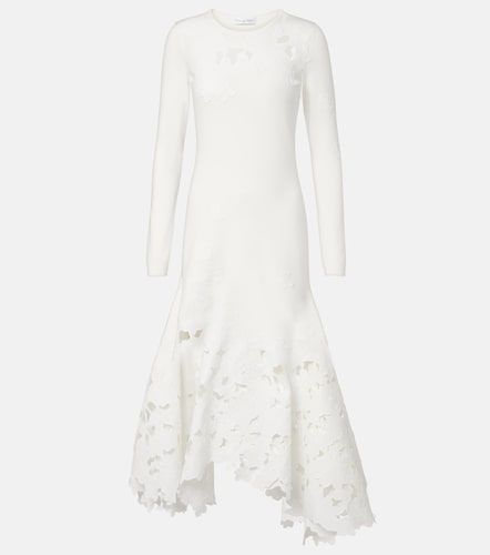 Robe midi à dentelle - Oscar de la Renta - Modalova