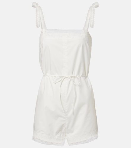 Combi-short Reine en coton à dentelle - Faithfull - Modalova