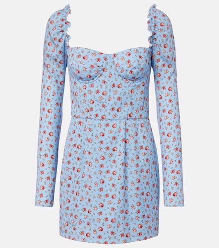 Robe en soie mélangée à fleurs - Dolce&Gabbana - Modalova