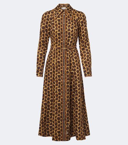 Robe chemise en lin à imprimé - Zimmermann - Modalova