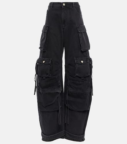 Pantalon cargo Fern à taille basse en jean - The Attico - Modalova