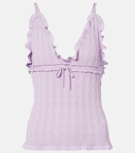 Top en maille torsadée à volants - Gucci - Modalova