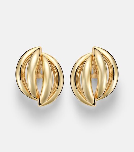 Boucles d’oreilles Abstract Line clip-on en plaqué or 10 ct - Jennifer Fisher - Modalova