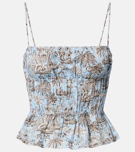Staud Top en coton à fleurs - Staud - Modalova