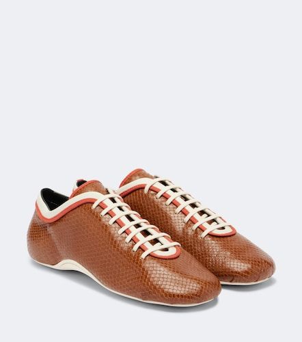 Baskets en cuir façon serpent - Dries Van Noten - Modalova