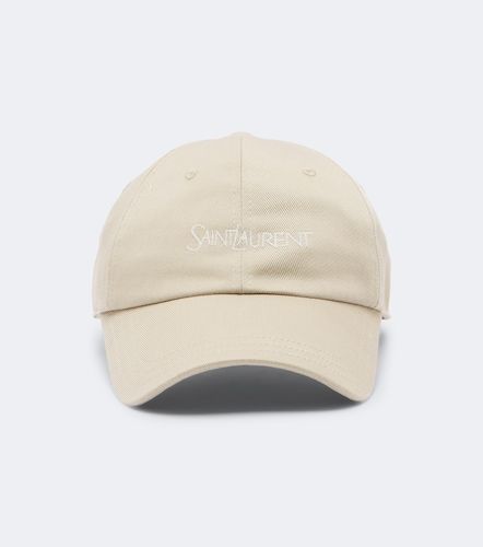 Casquette en coton à logo - Saint Laurent - Modalova