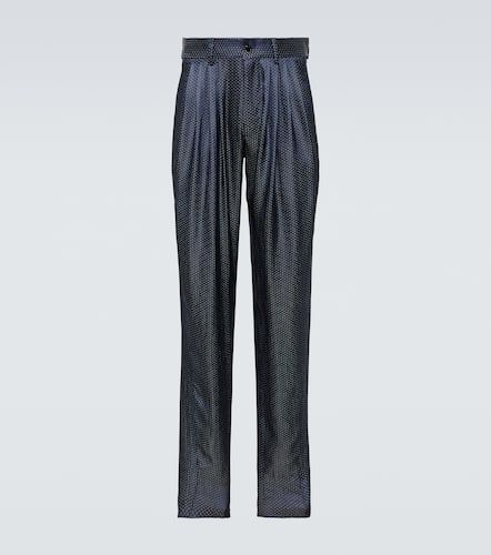 Pantalon slim imprimé - Giorgio Armani - Modalova