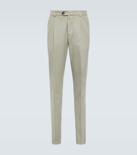 Pantalon slim en coton - Brunello Cucinelli - Modalova