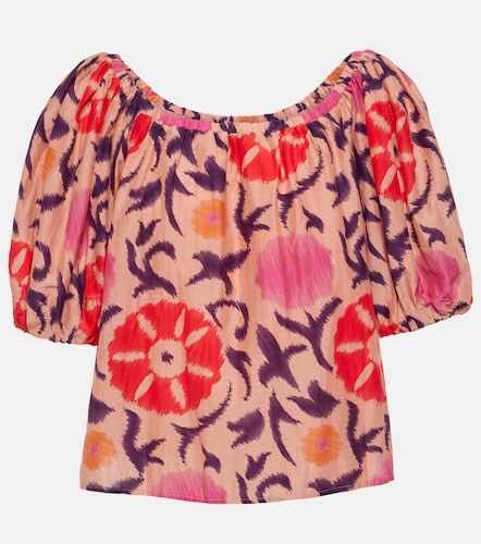 Top Edlin en coton et soie imprimé - Velvet - Modalova