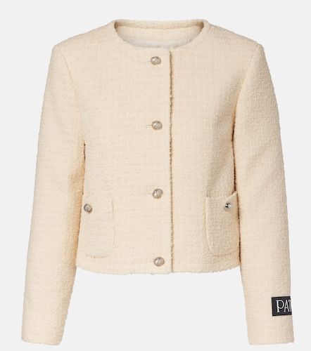 Veste en bouclé de laine mélangée à logo - Patou - Modalova