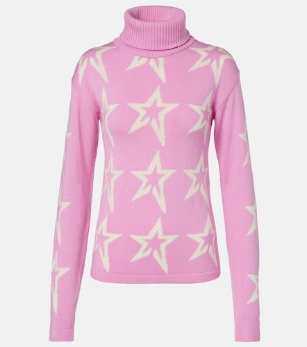 Pull à col roulé Star Dust intarsia en laine - Perfect Moment - Modalova