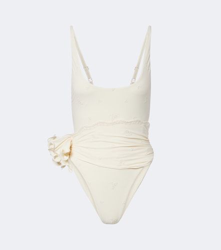 Maillot de bain à broderies et appliqué floral - Magda Butrym - Modalova