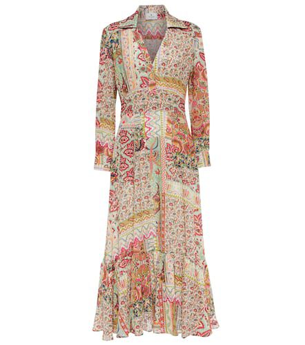 Robe longue en coton à motif cachemire - Etro - Modalova