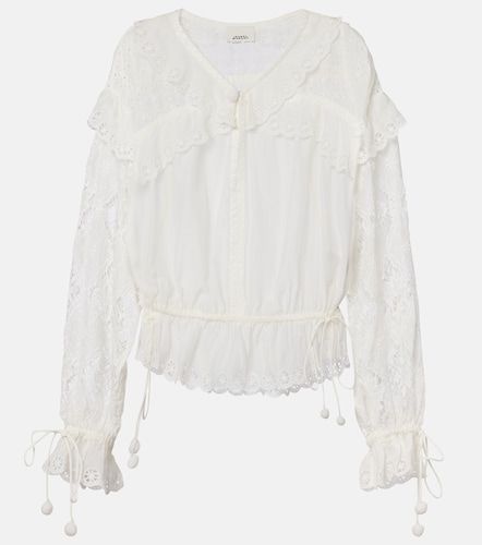 Blouse Nowana en coton et soie - Isabel Marant - Modalova