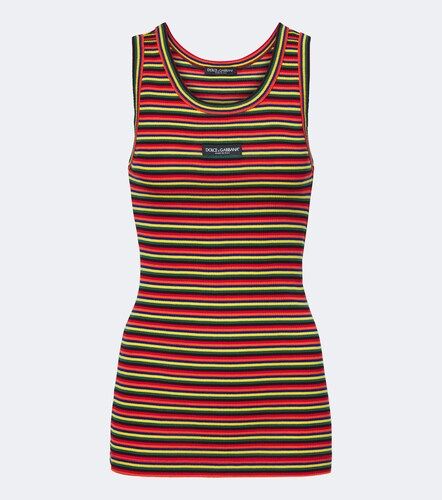 Débardeur en coton à rayures - Dolce&Gabbana - Modalova