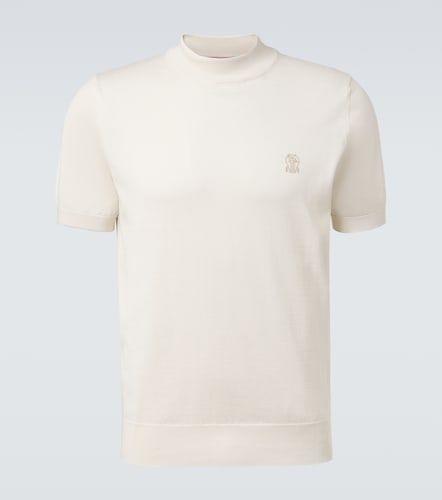 Pull en coton à logo - Brunello Cucinelli - Modalova