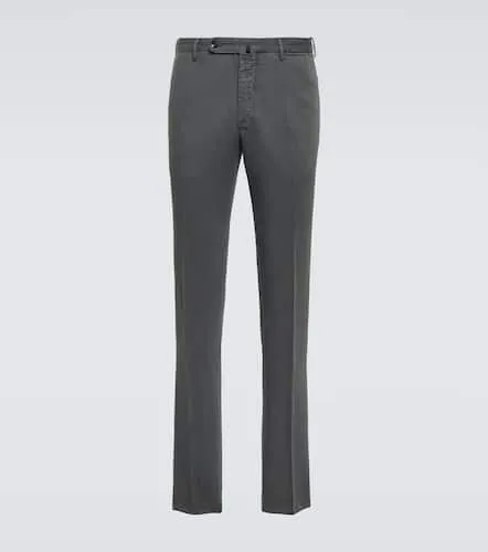Pantalon droit en coton et lin - Incotex - Modalova