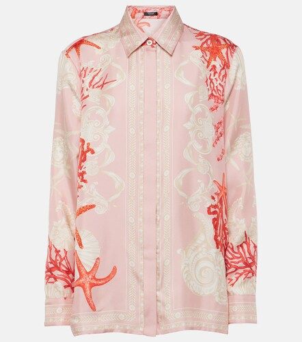 Versace Chemise imprimée en soie - Versace - Modalova
