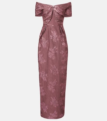 Robe Levinia en brocart à épaules dénudées - Rebecca Vallance - Modalova