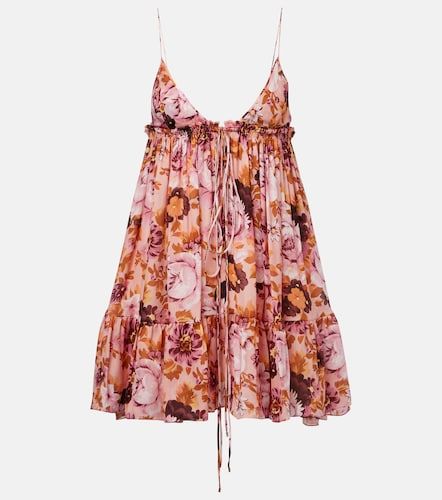 Chloé Robe en soie à fleurs - Chloe - Modalova