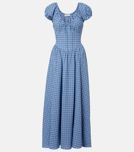 Robe longue Edessa en coton à carreaux - Faithfull - Modalova