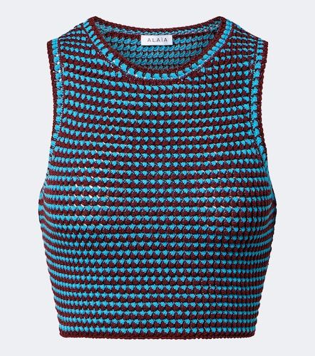 Alaïa Top court en coton - Alaia - Modalova