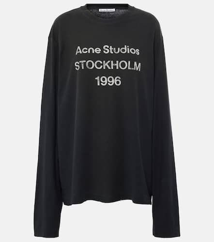 Top en coton et lin à logo - Acne Studios - Modalova