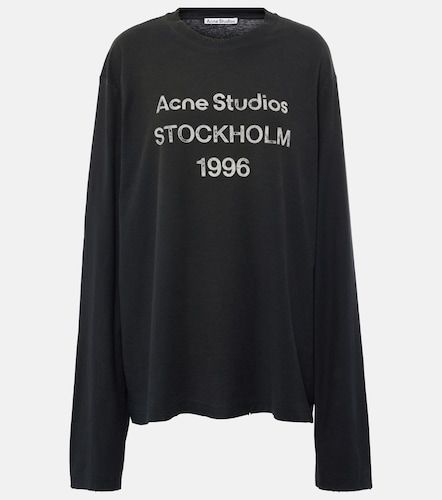 Top en coton mélangé à logo - Acne Studios - Modalova