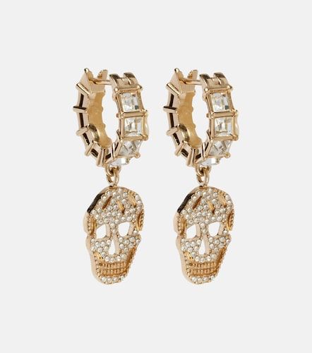 Boucles d’oreilles Skull à cristaux - McQueen - Modalova