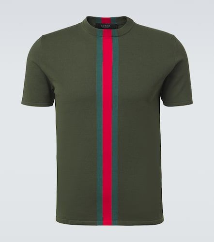 Gucci T-shirt Web Stripe en coton - Gucci - Modalova