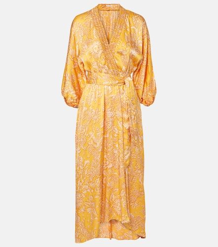 Robe longue asymétrique Celie à imprimé - Poupette St Barth - Modalova
