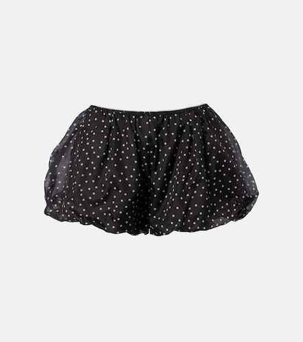 Short en soie à pois et à taille haute - SIR - Modalova