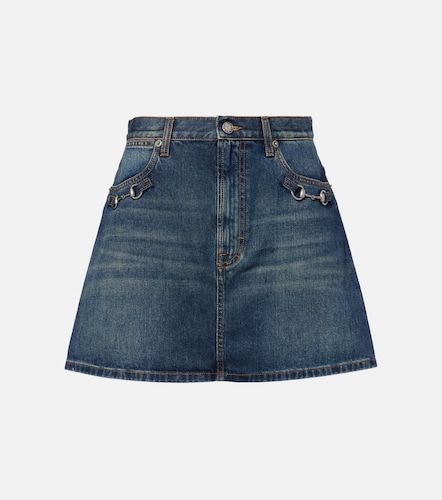 Gucci Mini-jupe Horsebit en denim - Gucci - Modalova