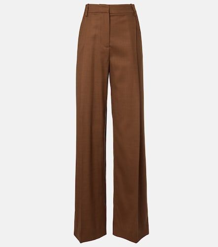 Pantalon ample en laine - Oscar de la Renta - Modalova