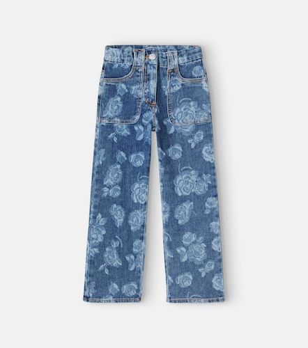 Monnalisa Jean droit à fleurs - Monnalisa - Modalova