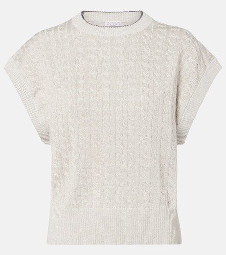 Pull torsadé en coton mélangé - Brunello Cucinelli - Modalova