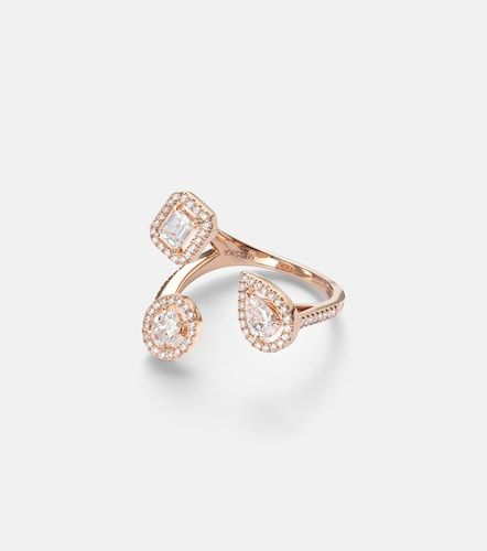Bague My Twin Trilogy en or rose 18 ct et diamants - Messika - Modalova