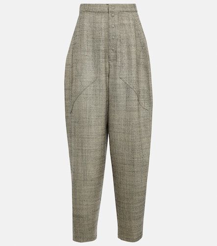 Pantalon tapered à taille haute en laine - Stella McCartney - Modalova