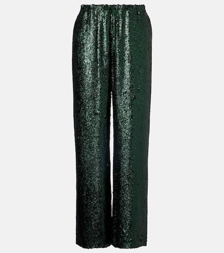 Pantalon droit à sequins - Dries Van Noten - Modalova