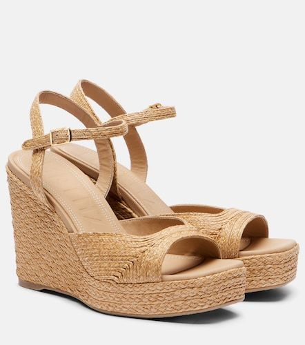 Sandales compensées Summer en raphia - Souliers Martinez - Modalova