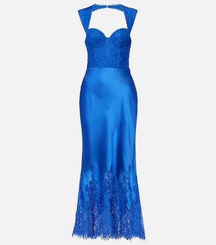 Robe midi Remi en dentelle et satin - Rebecca Vallance - Modalova