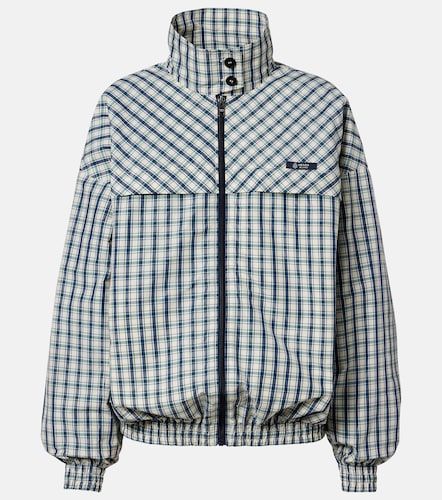 Veste en coton mélangé à carreaux - Prada - Modalova