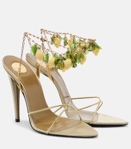 Sandales Mon Chéri en daim à ornements - Saint Laurent - Modalova