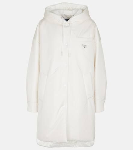 Manteau matelassé à capuche en nylon - Prada - Modalova
