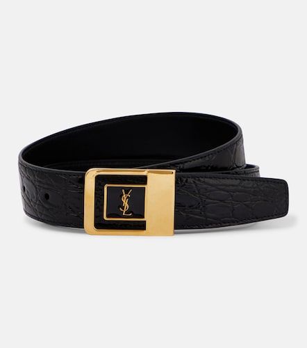 Ceinture La 66 en cuir embossé - Saint Laurent - Modalova
